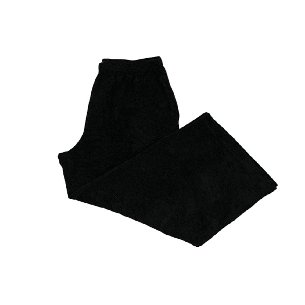 Softwear by Mark Singer Women’s Ribbed Black Capris Medium